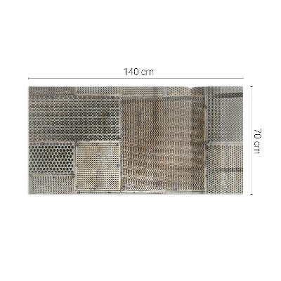 Plaque verre pour poêle rectangulaire Modèle de tôle perforée
