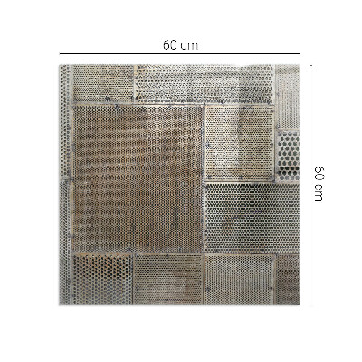 Plaque verre pour poêle rectangulaire Modèle de tôle perforée