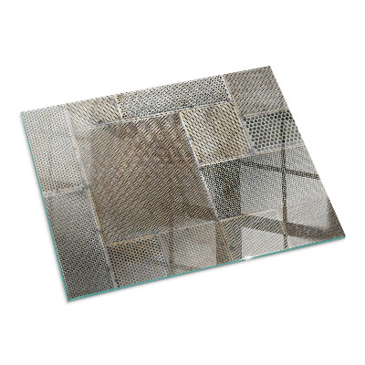 Plaque verre pour poêle rectangulaire Modèle de tôle perforée