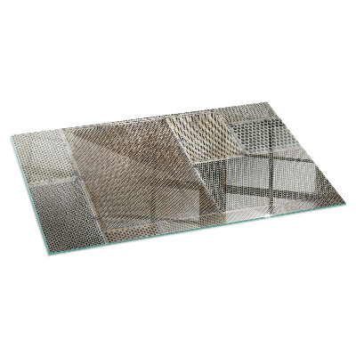 Plaque verre pour poêle rectangulaire Modèle de tôle perforée
