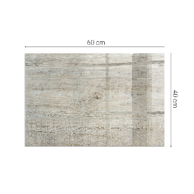Plaque de sol en verre pour poêle rectangulaire Texture bois clair
