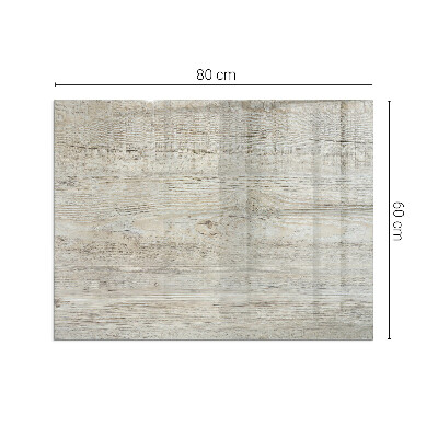 Plaque de sol en verre pour poêle rectangulaire Texture bois clair