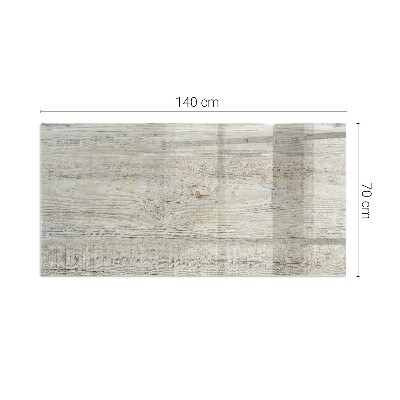 Plaque de sol en verre pour poêle rectangulaire Texture bois clair