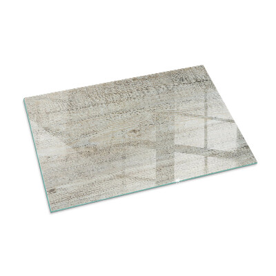 Plaque de sol en verre pour poêle rectangulaire Texture bois clair