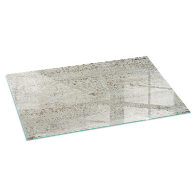 Plaque de sol en verre pour poêle rectangulaire Texture bois clair