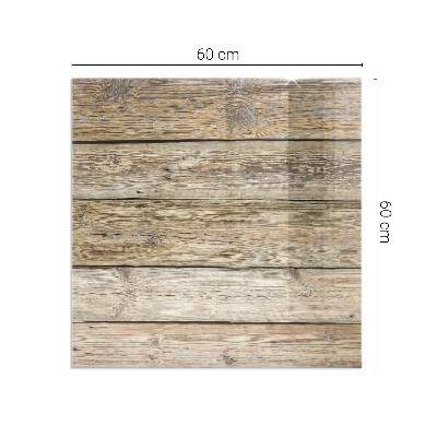 Plaque verre pour poêle rectangulaire Planche de bois dans la disposition