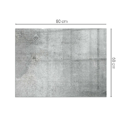 Plaque verre pour poêle rectangulaire Texture de béton brut