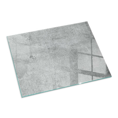 Plaque verre pour poêle rectangulaire Texture de béton brut