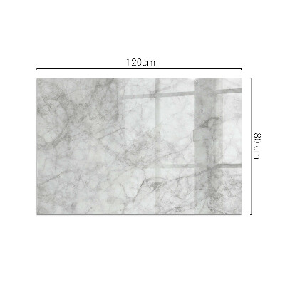 Plaque verre pour poêle rectangulaire Motif de texture de marbre