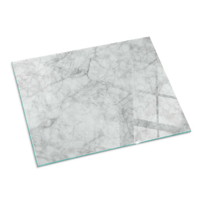Plaque verre pour poêle rectangulaire Motif de texture de marbre