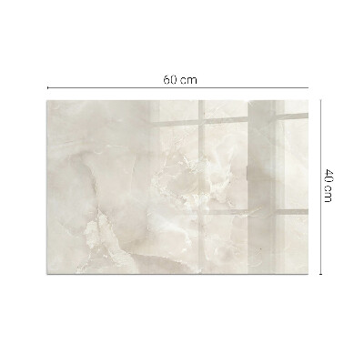 Plaque de sol en verre pour poêle rectangulaire Motif en marbre naturel