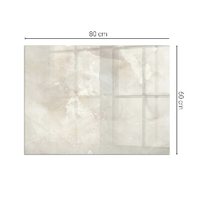 Plaque de sol en verre pour poêle rectangulaire Motif en marbre naturel