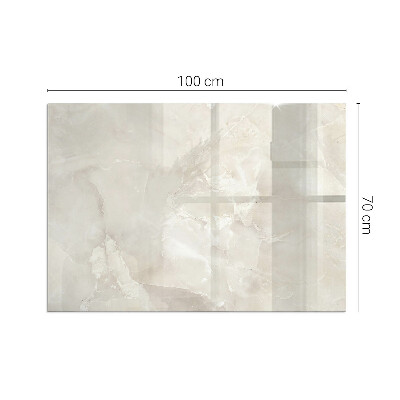 Plaque de sol en verre pour poêle rectangulaire Motif en marbre naturel