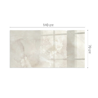 Plaque de sol en verre pour poêle rectangulaire Motif en marbre naturel