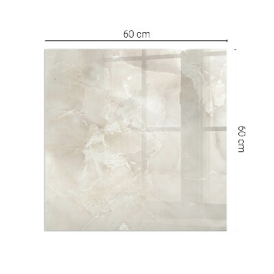 Plaque de sol en verre pour poêle rectangulaire Motif en marbre naturel