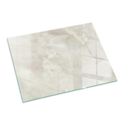 Plaque de sol en verre pour poêle rectangulaire Motif en marbre naturel