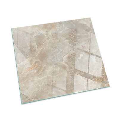 Plaque de sol en verre pour poêle rectangulaire Motif en pierre naturelle