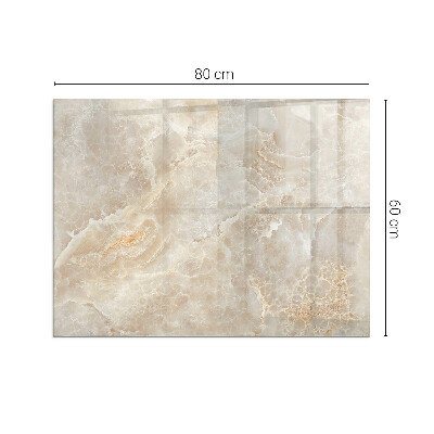 Plaque de sol en verre pour poêle rectangulaire Motif en pierre naturelle