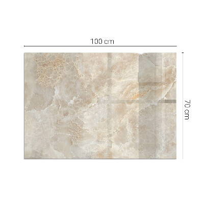 Plaque de sol en verre pour poêle rectangulaire Motif en pierre naturelle
