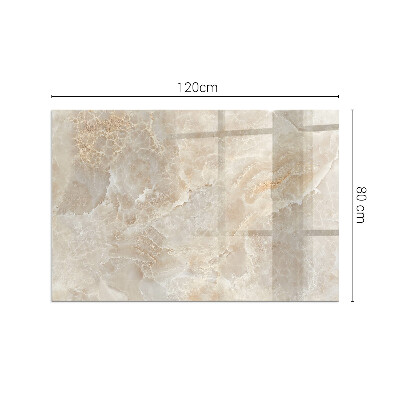 Plaque de sol en verre pour poêle rectangulaire Motif en pierre naturelle