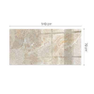Plaque de sol en verre pour poêle rectangulaire Motif en pierre naturelle
