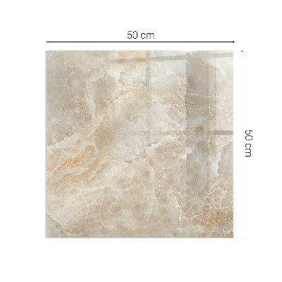 Plaque de sol en verre pour poêle rectangulaire Motif en pierre naturelle