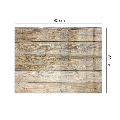 Plaque de sol en verre pour poêle rectangulaire Texture de planche de bois