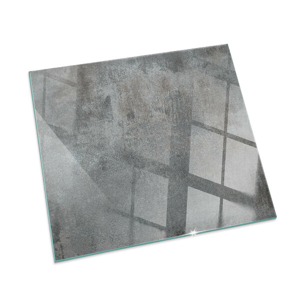 Plaque de sol en verre pour poêle rectangulaire Texture de surface brute