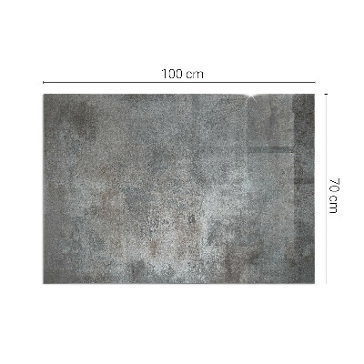 Plaque de sol en verre pour poêle rectangulaire Texture de surface brute