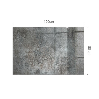 Plaque de sol en verre pour poêle rectangulaire Texture de surface brute