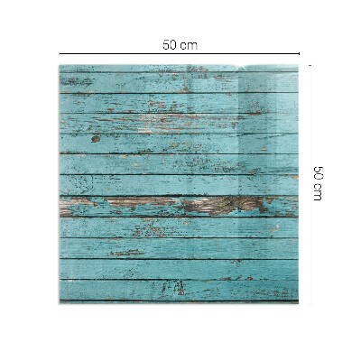 Plaque de sol en verre pour poêle rectangulaire Planches de style rustique