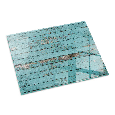 Plaque de sol en verre pour poêle rectangulaire Planches de style rustique