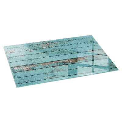 Plaque de sol en verre pour poêle rectangulaire Planches de style rustique
