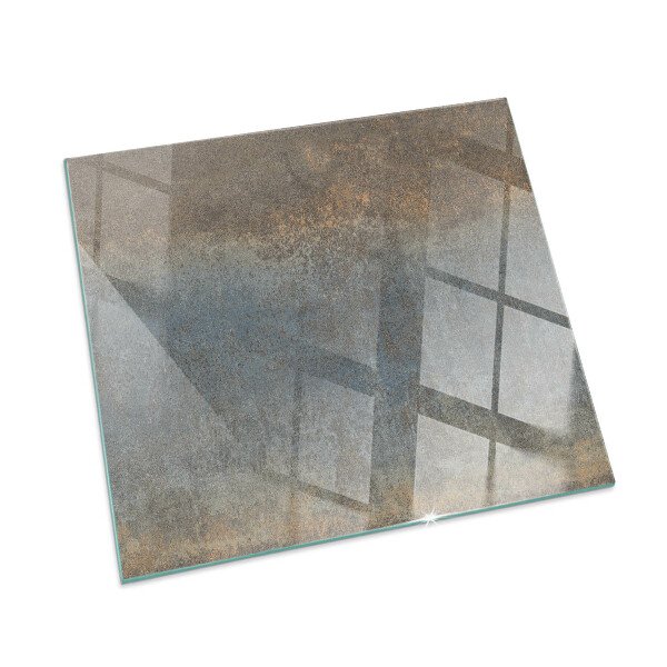 Plaque verre pour poêle rectangulaire Motif de texture abstrait