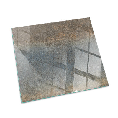 Plaque verre pour poêle rectangulaire Motif de texture abstrait