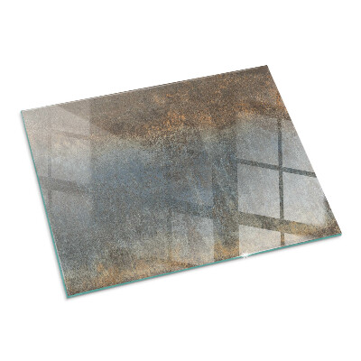 Plaque verre pour poêle rectangulaire Motif de texture abstrait