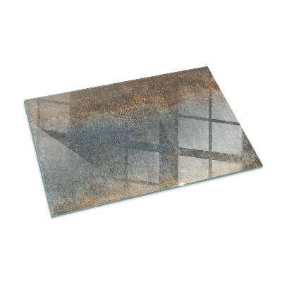 Plaque verre pour poêle rectangulaire Motif de texture abstrait