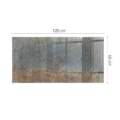 Plaque verre pour poêle rectangulaire Motif de texture abstrait