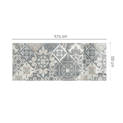 Plaque verre pour poêle rectangulaire Motif de mosaïque décorative