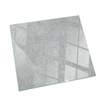 Plaque de sol en verre pour poêle rectangulaire Texture de béton brut