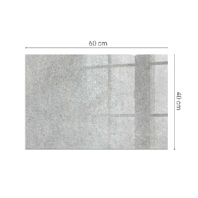 Plaque de sol en verre pour poêle rectangulaire Texture de béton brut