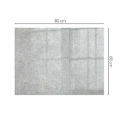 Plaque de sol en verre pour poêle rectangulaire Texture de béton brut