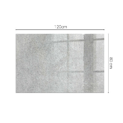 Plaque de sol en verre pour poêle rectangulaire Texture de béton brut