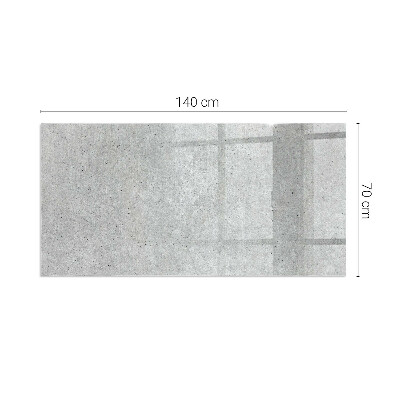 Plaque de sol en verre pour poêle rectangulaire Texture de béton brut