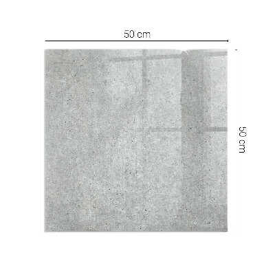 Plaque de sol en verre pour poêle rectangulaire Texture de béton brut