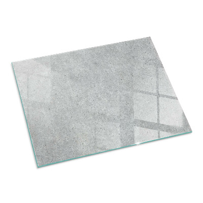Plaque de sol en verre pour poêle rectangulaire Texture de béton brut