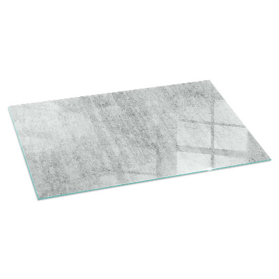 Plaque verre pour poêle rectangulaire Texture de béton brut