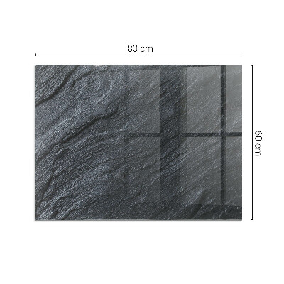 Plaque de sol en verre pour poêle rectangulaire Texture de la surface de la pierre