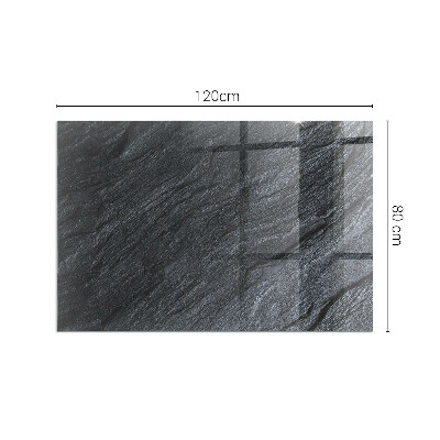 Plaque de sol en verre pour poêle rectangulaire Texture de la surface de la pierre
