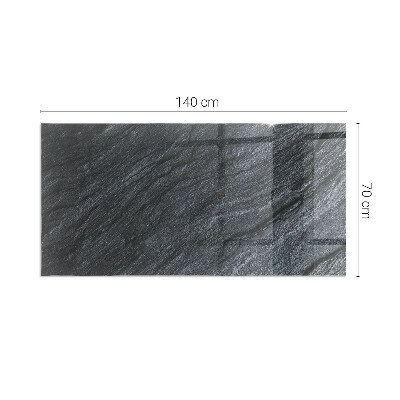 Plaque de sol en verre pour poêle rectangulaire Texture de la surface de la pierre
